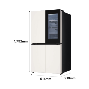 LG 디오스 AI 오브제컬렉션 냉장고 (노크온)